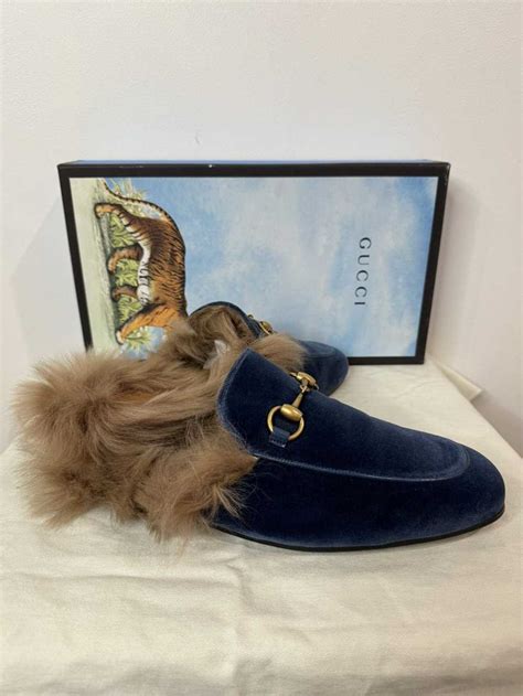 velvet loafers gucci|Gucci fur loafers women's.